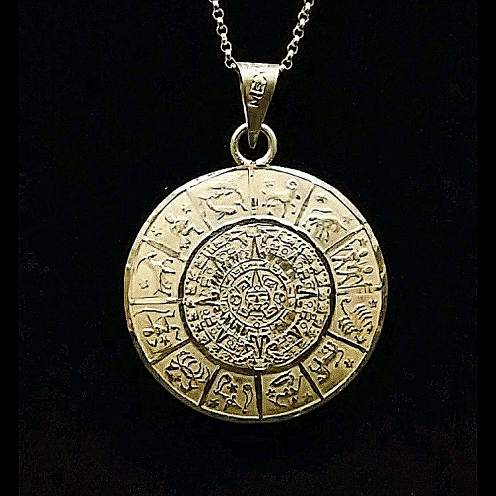 925 Sterling Silver Astrology Necklace Unisex